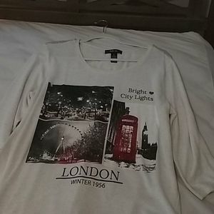 Quarter sleeve sparkly shirt